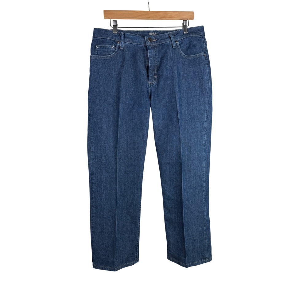 Riders Straight Leg Jeans size 14 Petite‎ Dark Blue